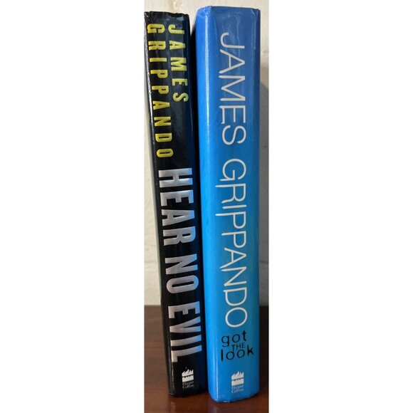JAMES GRIPPANDO Hear No Evil & Got The Look 2 Hardcover 1st Edition Books - Picture 2 of 11